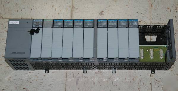 Used allen bradley SLC500 13 slot plc 5/04 10 in out