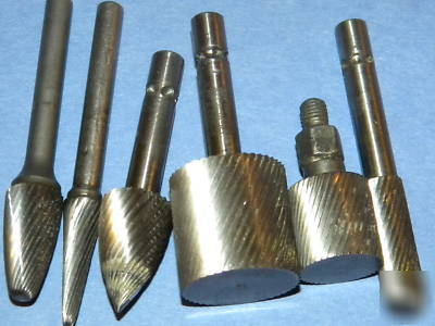 Rotary files jarvis 4 hss and 3 carbide great set 