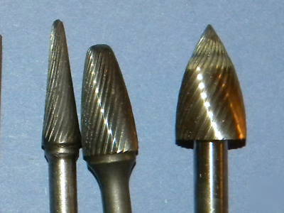 Rotary files jarvis 4 hss and 3 carbide great set 