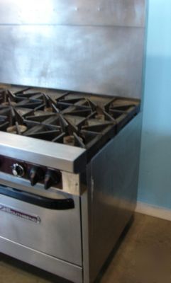 Southbend 10 burner range with double oven, ng