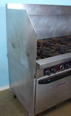 Southbend 10 burner range with double oven, ng