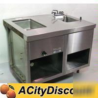 Used custom randell single comp steam well w/ sink