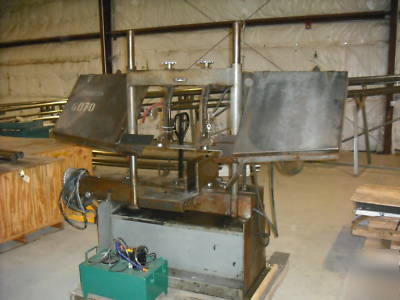 Wells twin post horizontal band saw (14