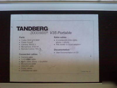Tandberg mxp 3000 hard transit case