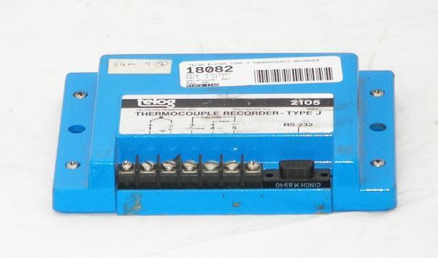 Telog r-2105 type j thermocouple recorder