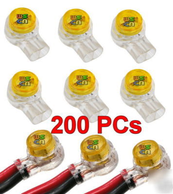 200 x uy telecom network cable easy connector scotchlok