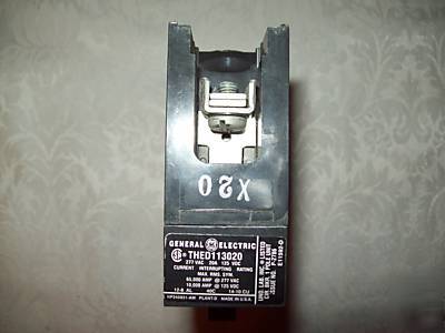 6 - ge THED113020 1P-20A-277 v circuit breakers wow 
