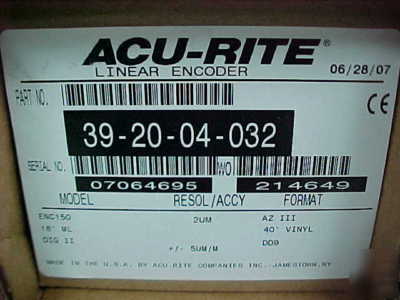 Acu-rite millpower cnc control package msrp $14,500