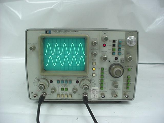 Agilent / hp 1740A 100 mhz 2 ch oscilloscope