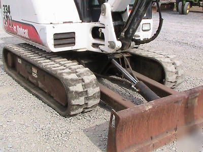 Bobcat 334 d mini excavator cab heat 2-speed 1285HRS