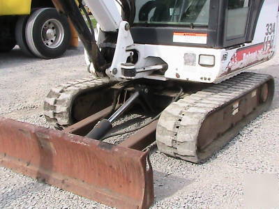 Bobcat 334 d mini excavator cab heat 2-speed 1285HRS