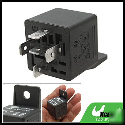 12V dc auto car style power plug relay with bracket