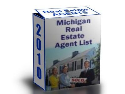 2010 michigan real estate agent list 45,000 agents, mi