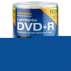 Aleratec 300116 -100PK dvd+r 16X lightscri