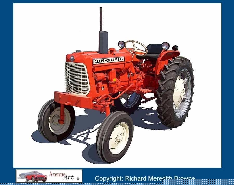 Allis chalmers model D10 series iii hi crop art print