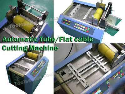 Auto heat shrink tube ribbon cable cut cutting machine