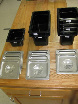 Cambro plastic food pans & abc cstc-1600 slotted covers