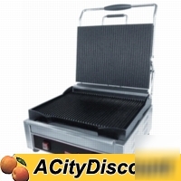Cecilware large single smooth panini grill 14