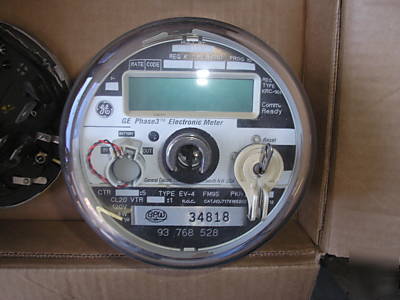 Ge- watthour meter (kwh), network, v-62S - lot of 4 