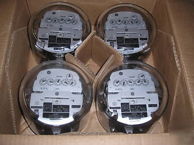 Ge- watthour meter (kwh), network, v-62S - lot of 4 