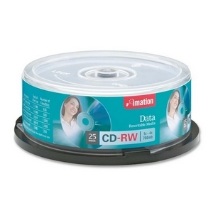 Imation 41149 -25PK cdrw 4X 700MB 80MIN 
