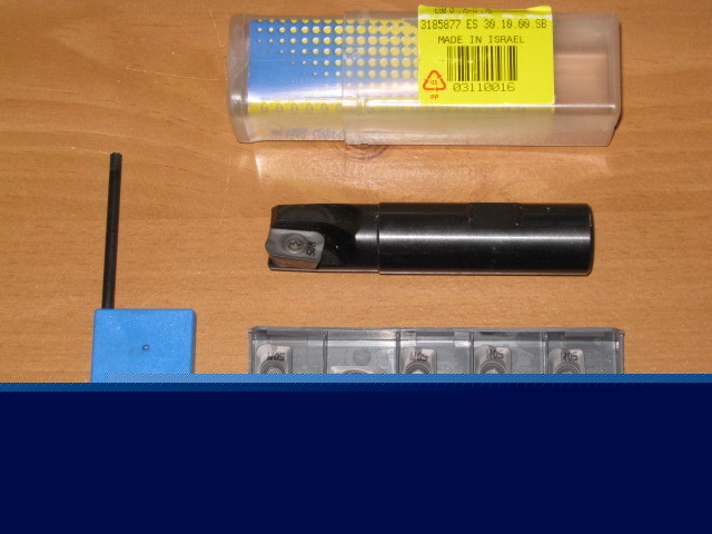 New - 3/4 - indexable end mill with 10 ADKT150532 insert