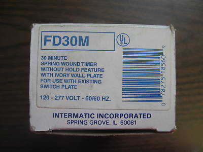 New FD30M intermatic spring wound 30 minute timer 