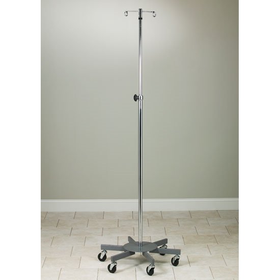 Clinton iv-336 6 leg 6 hook infusion pump stand i.v.