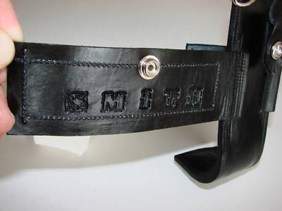 Firefighter leather universal radio holder sav-a-jake