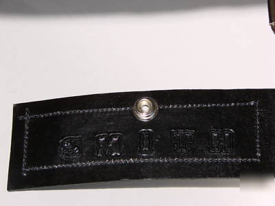 Firefighter leather universal radio holder sav-a-jake