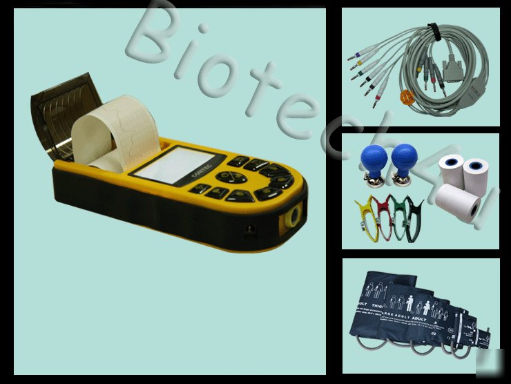 New 1-ch handheld digital ecg ekg electrocardiograph