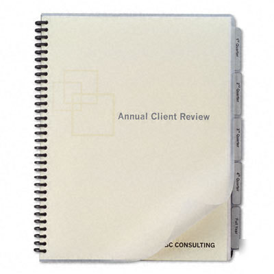 Paper present kit binding cover gray five per pack