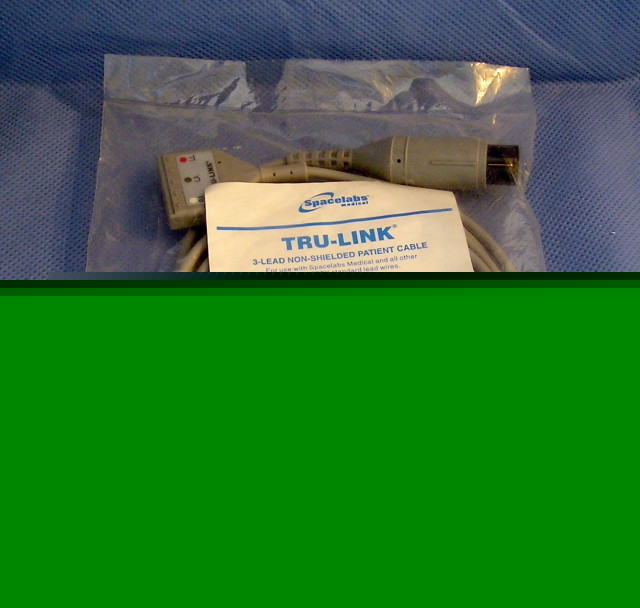 Spacelabs 3-lead ecg cable, 5 pin, 012-0409-00