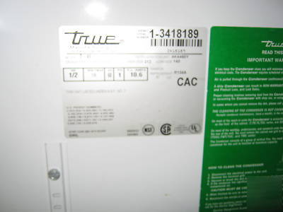 True manufacturing commercial refridgerator model T49