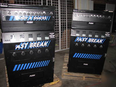 Two combo vending machines** snack and soda
