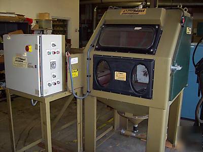 Vacu-blast dry honing sandblaster automatic dicing