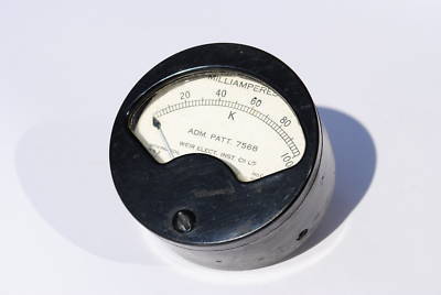 Vintage admiralty pattern milli-ammeter