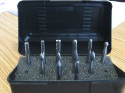12 pc. carbide burr set, double cut