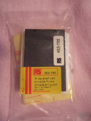 16 way smart card connector friction contact n/c switch