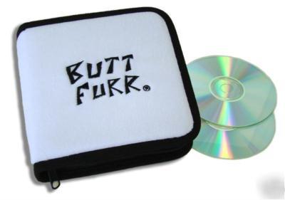 Butt furr microfurr cd / dvd case - white