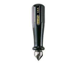Hand screw countersink reamer tool for metal pipe wood
