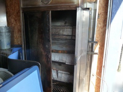 Hickory chicken commercial gas rotisserie oven 7 spits
