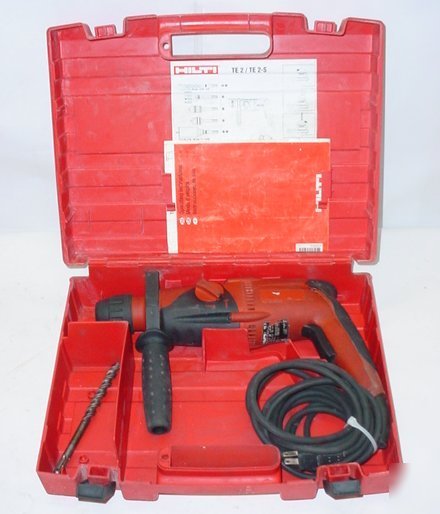 Hilti TE2 te-2 sds plus electric std hammer drill set