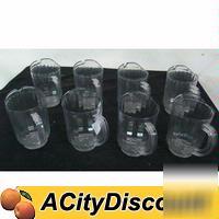 Lot of 8 restaurant beer beverage serving pitchers