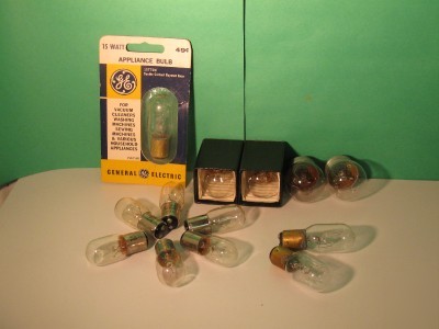 Lot of incandescent light bulbs