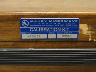 Maury microwave 7500 precision calibration kit X7500E