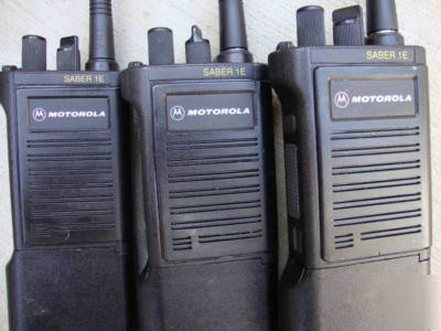 Motorola saber 1E 24 ch vhf radio 146-174 mhz lot 6 02