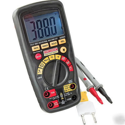 New craftsman 82003 true rms industrial multimeter 