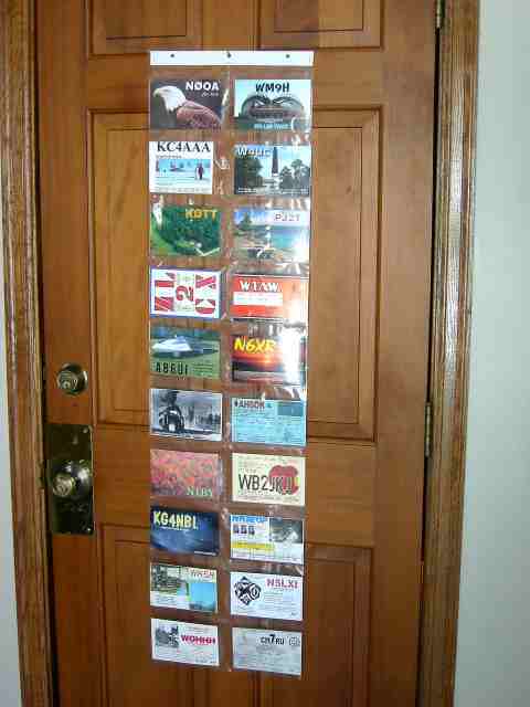 New ham amateur radio qsl card holder organizer hanger 
