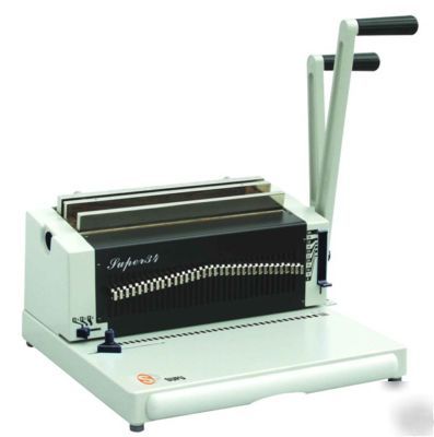 New heavy duty wire (3:1 twin loop) binding machine - 